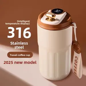 Smart Insulated Stainless Steel Tumbler Flasks with Temperature Display and Insulation, Keeps Drinks Perfect All Day, Ideal for Coffee & Tea Lovers, Durable Design