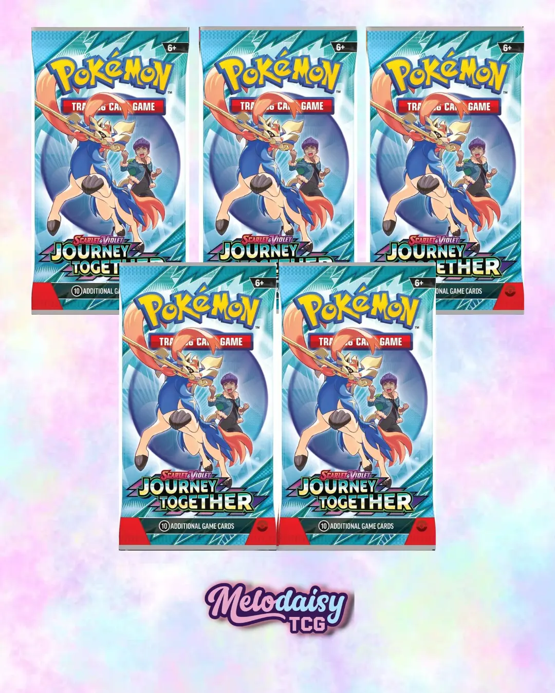 (5) Journey Together Booster Pack - SV09: Journey Together (JTG)