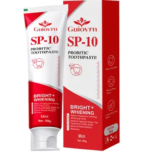 Guiovrn SP-10 Probiotic Toothpaste: Whitens Teeth, Removes Stains! Minty Freshness, 6 Oral - Care Advantages, No Harmful Additives, 100g，SP10