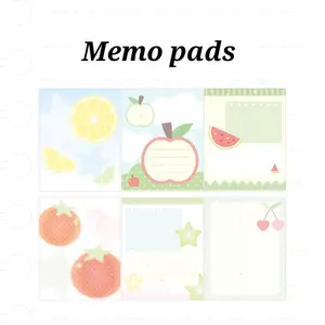 6 styles/set summer theme memo pad, kawaii memopad, Korea style memopad