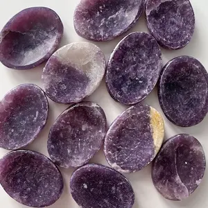 Purple Lepidolite Worry Stone