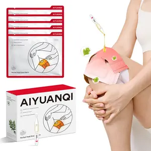 Knee Pain Relief Patches - Long Lasting Herbal Heat for Joint & Muscle - Natural Plant-Based Recovery for Runners, Work & Daily Stiffness (4 Count) Healthcare Therapy Wellness