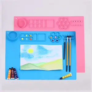 Silicone Painting Board, 1 Count Creative Oil Painting Silicone Pad, DIY Graffiti Painting Silicone Pad for Art Projects & Educational Activities, Art Craft Supplies, Paint Palette