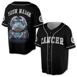 Cancer Zodiac Baseball Jersey: Horoscope Gift (S-5XL)