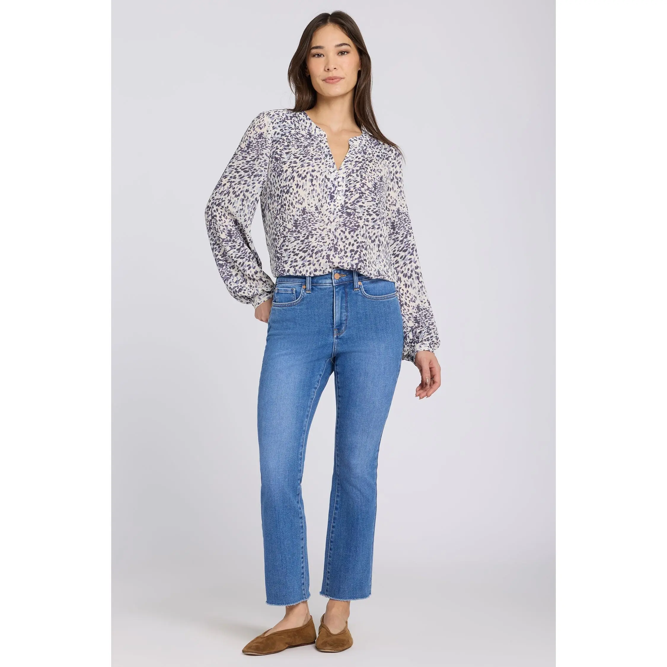 Billie Mini Bootcut Ankle Jeans - Blue Paradise