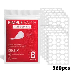 360pcs, BeautifulStart, Waterproof Invisible Hydrocolloid Patches, Centella Extract Infused, Non‑Irritating Blemish Concealer for Daily Makeup