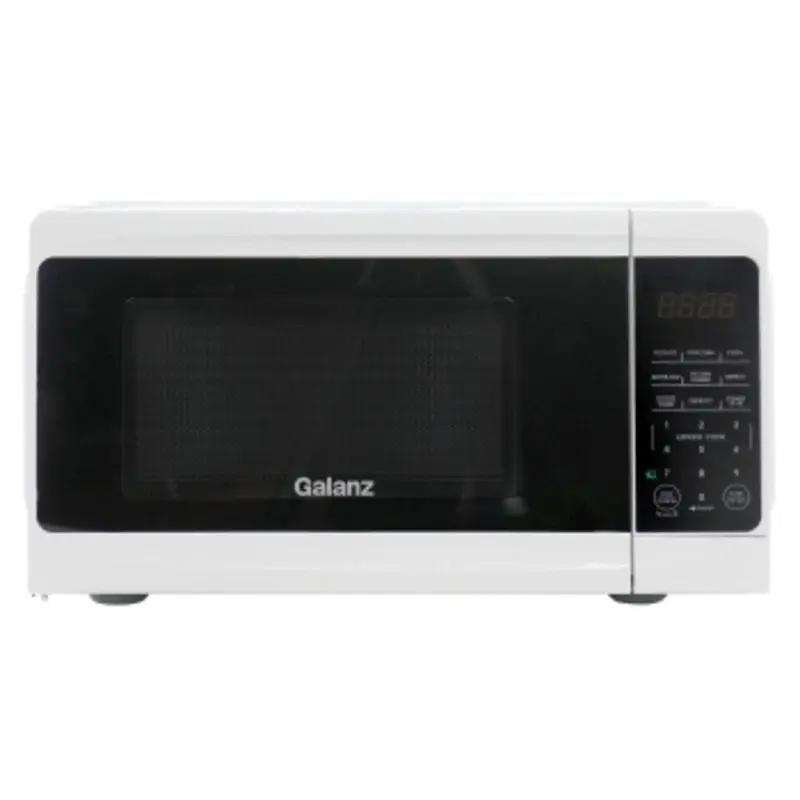Galanz GLCMV807WE-07 0.7 cu. ft. 700W Countertop Microwave Oven, White with One Touch Express Cooking
