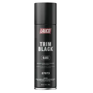 Trim Black Gloss Aerosol 13 oz. Plastic, Aluminum, Steel & Stainless Steel Trim – Durable OEM Finish 57073