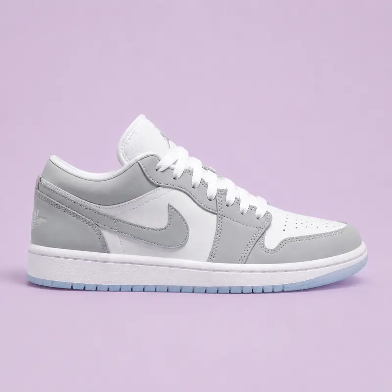Nike Air Jordan 1 Low Wolf Grey Aluminum DC0774-105 Women's Shoe New