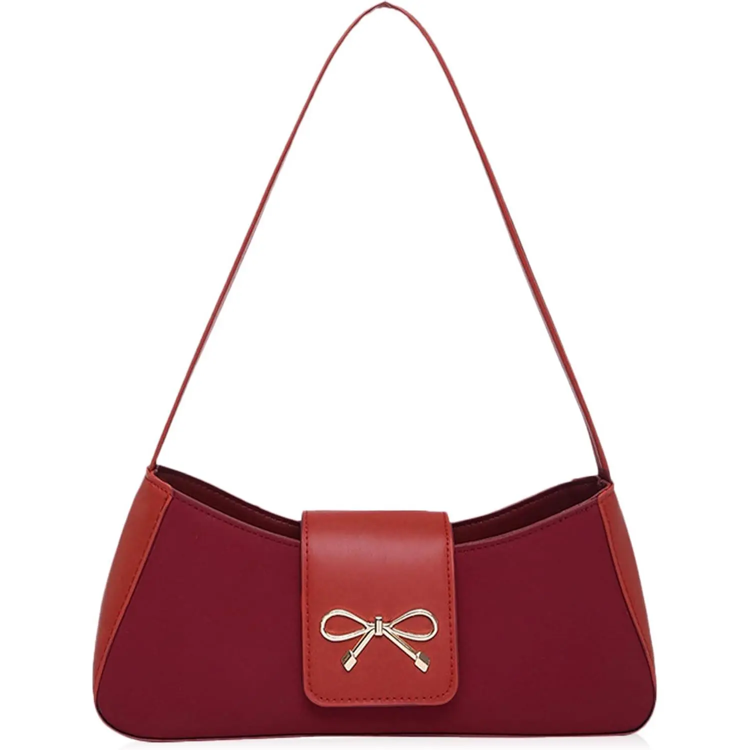 Glamaholic bags Medium city tote bag Shoulder Bags Women Purses Handbags Coquette Bow Purse Y2k Bag Small Shoulder Bag Mini Clutch Hobo Handbag (red) red charol purse, Bow Clasp, Mini Size  Shiny Crystal Bow Clutch Purse