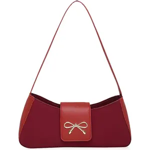 Glamaholic bags Medium city tote bag Shoulder Bags Women Purses Handbags Coquette Bow Purse Y2k Bag Small Shoulder Bag Mini Clutch Hobo Handbag (red) red charol purse, Bow Clasp, Mini Size  Shiny Crystal Bow Clutch Purse