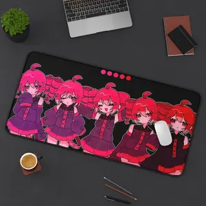 Kawaii Kasane Teto Desk Mat, Chibi Anime Mouse Pad, Anime Mouse Pad, Desk Mat, PC Accessories.
