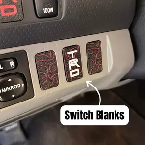 Toyota Switch Blank | Tall Style Button Blank Insert | 3 Pack