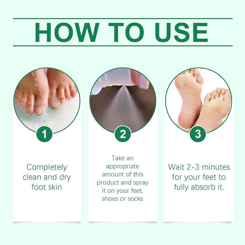 (3PCS Multi-Pack) Foot Care Aid Tea Tree Oil Foot Odor Eliminator - Portable, Moisturizing, Gentle, Skin-Friendly Aloe Vera Formula, Formaldehyde-Free, Long-Lasting Freshness Daily Shoe Deodorant