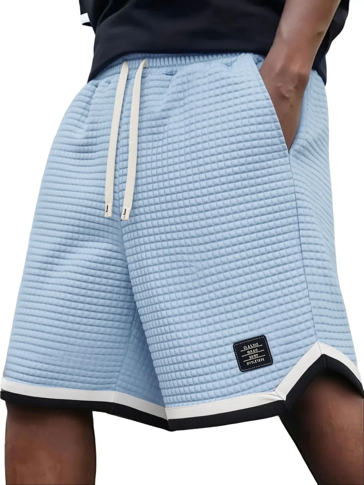 Men’s Plus Size Soft Waffle Knit Essential Shorts Adjustable Elastic Stretch Drawstring Waistband, Breathable Fabric, Neutral Colored Plain Gray, Roomy Loose Relaxed Fit, Extra Large XL Men’s Shorts for Summer Casual Home, Streetwear, Adjustable Men's S