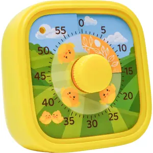 Visual Timer for  - The   Visual Aid for Classroom,  & Desk Use -  for Study, Productivity, Pomodoro,  Shower & Potty  Timer 60 Minute Countdown Timer (Chick)