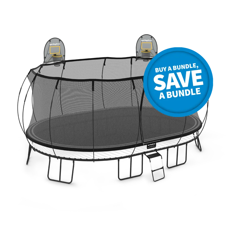 Springfree® Jumbo Oval Trampoline 12' x 19'