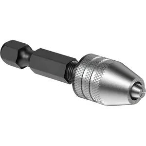 - Drill Chuck Keyless Mini Adapter  1/4  Inch Hex Shank | 0.3-3.2mm Capacity for  Drill Bits For Cordless Screwdrivers, Drills, and Power DIY Tools