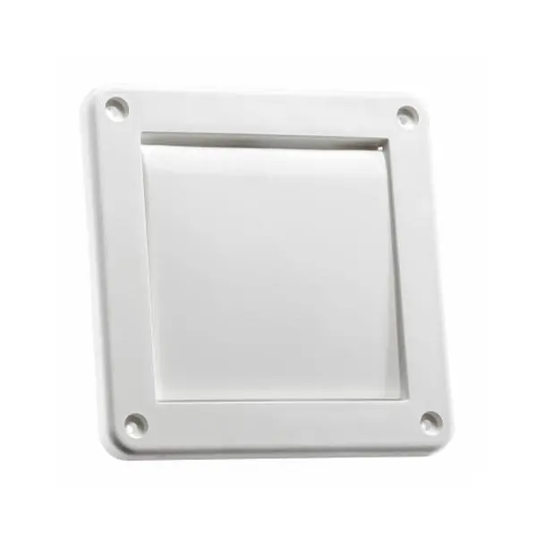 Lambro Industries 4 in. Single Flap Louver - White, 0.21 lbs, 6 in. Height, Modern Ventilation Household Appliance Part, High-Quality Modern Products (Pack of 16), Plastic