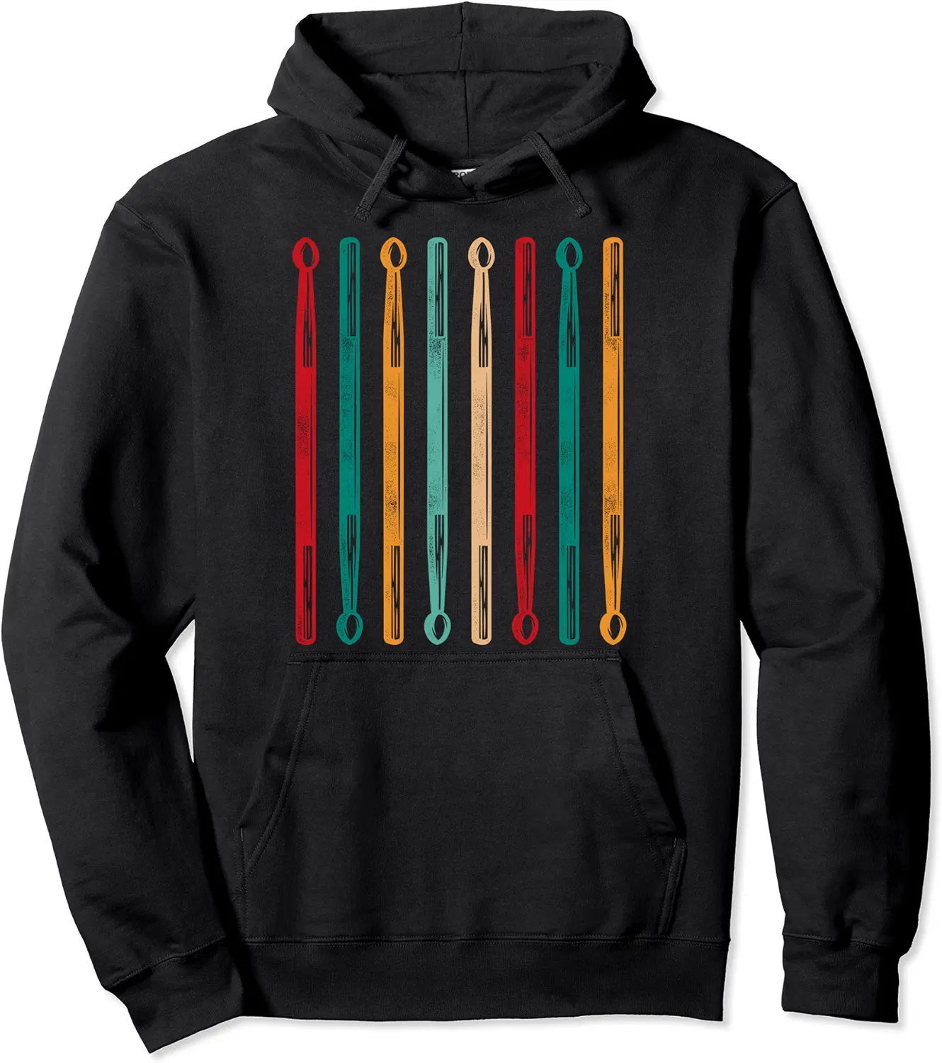 Drummer Retro Graphic Drumset Drumming Musician Rock Band Pullover Hoodie - Briannama Shop 20B09NQGP5D9