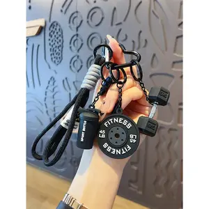 Creative Versatile Barbell Letter Decorative Hanging Piece for Bags Keys,Keychain Lanyard, Stylish Accessory for Everyday Use,Perfect Gift Idea Cute Charm Personalized Keychain Backpack Bag Accessory Car Keyring Holiday Gift for Women & Men