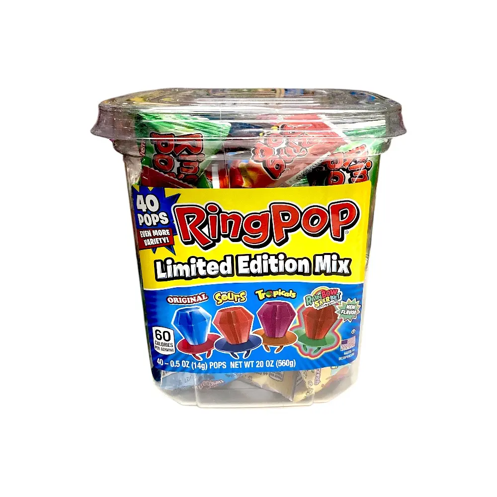 TOPPS RING POP JAR LIMITED EDITION MIX (40PIECES) ASSORTED