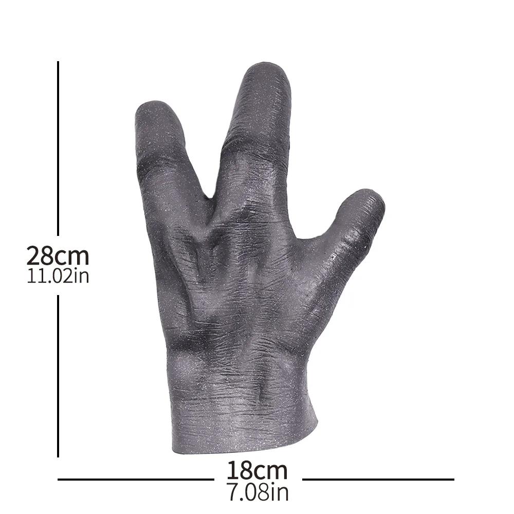51 Area UFO Alien Mask Gloves Cosplay Extraterrestrial Organism Monster Skull Latex Helmet Hands Halloween Party Costume Props