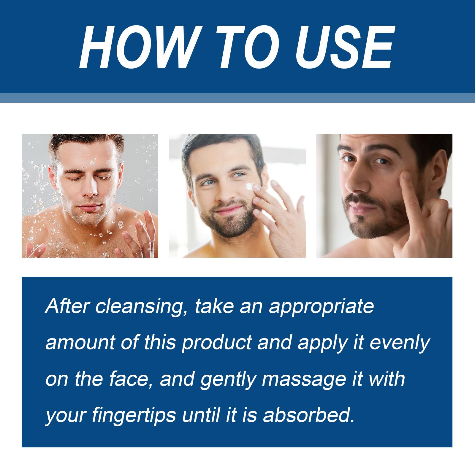 Collagen Men's Anti-Aging Wrinkle Cream, Men's FaceMoisturizer Cream 50g, Skin Firming and TighteningLotion, Firming Hyaluronic Acid Moisturizer Concealer Daily east moon men