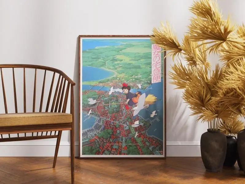 Kiki’s Delivery Service (1989) by Studio Ghibli Movie Poster
