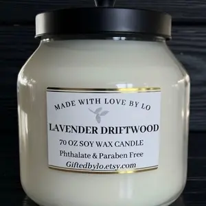 BIG BOUGIE CANDLE 70 OZ ( Lavender Driftwood)