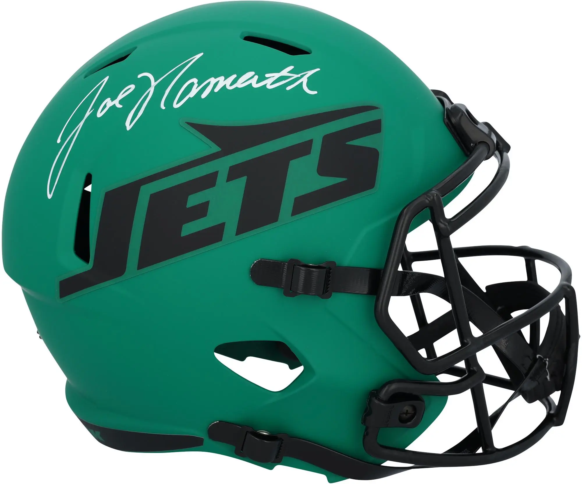 Joe Namath New York Jets Autographed Riddell Rave Speed Replica Helmet - Fanatics Authentic Certified