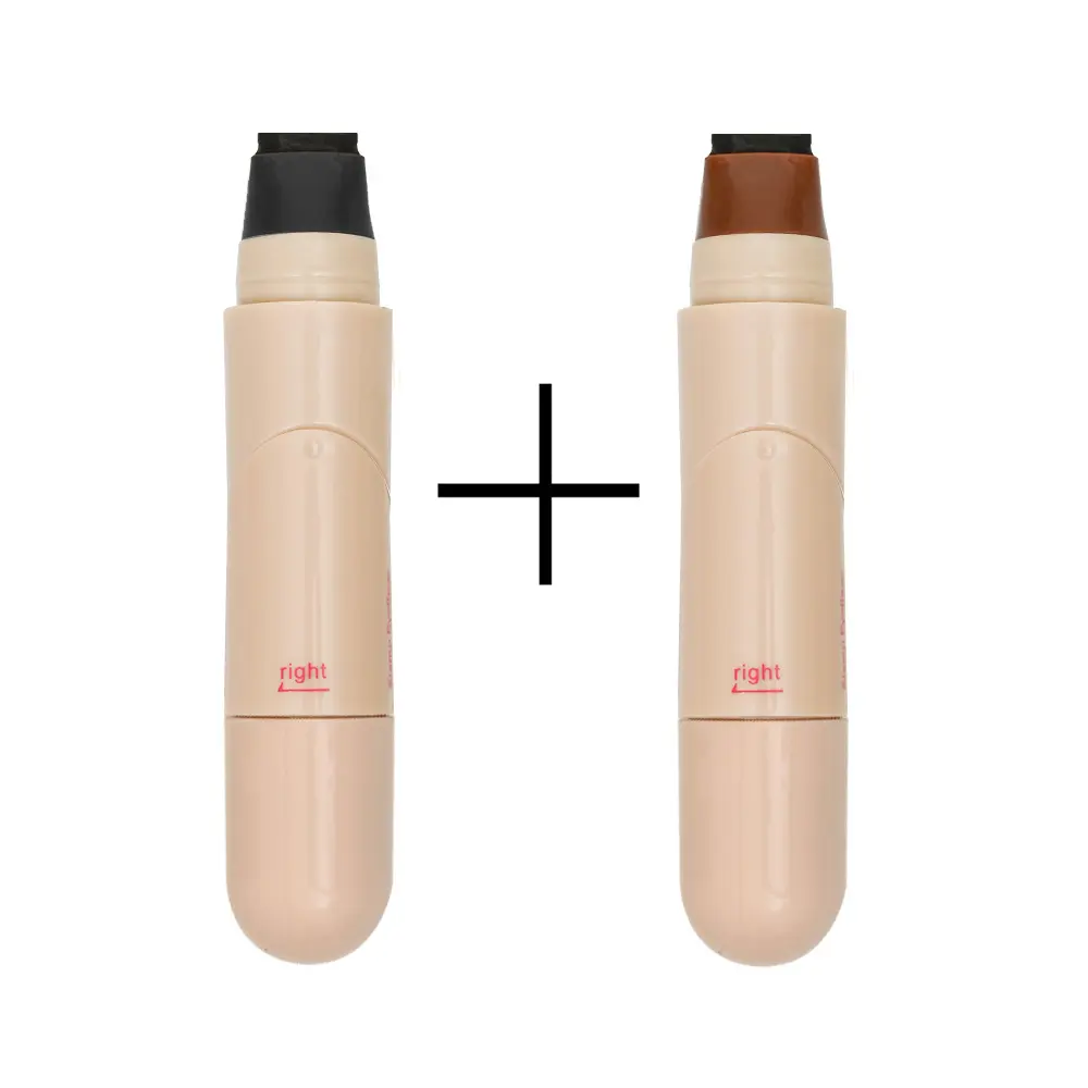 2-in-1 Liquid Eyeliner Pen & Stamp with Light Brown Lipliner Tip, Waterproof Gel Formula, Quick Drying Liner, Smudge Proof, Long Lasting for Adults, Fragrance Free, Smudge Proof Eyeliner, Cosmetic, Long Lasting Eyeliner