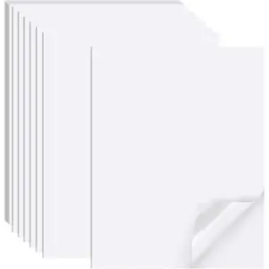 Printable Sticker Paper for Inkjet Printer, 40 Sheets 8.5"x11'' Matte Sticker Printer Paper Full Sheet Labels for Laser/Inkjet Printers, Letter Size
