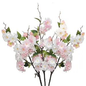 Artificial Cherry Blossom Branches, 3 Pieces, 80cm/31.5 Inches, Easter Bushes, Spring Decorations, Home Decoration