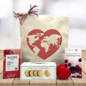 Itsonlynaturalgifts You Are My World Valentine's Day Gift Basket with Natural Items Eco-Friendly Thoughtful Design Perfect for Couples