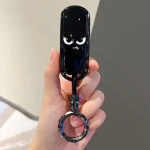 ACEBOY for Mazda Key Cover,2/3 Buttons TPU Key Cover with Silver Edge,Compatible with Mazda 3 6 CX-3 CX-5 CX-7 CX-9 with Keychain