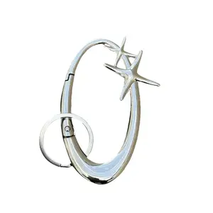 Chromantic Starlight Y2K Metal Heavy Shiny Carabiner Belt Loop Accessory & Climbing carabiner - Unisex Basic Style for Daily Wear-Springtok