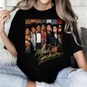 MJ Evolution Design Summer Wear Gift For Music Lovers, Vintage King Of Pop Culture Cover