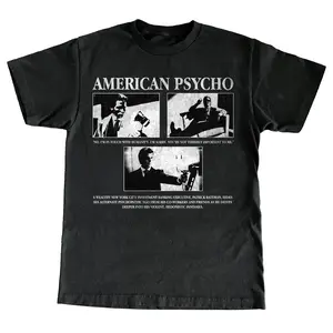 Vintage American Psycho Tee - Men's Cotton T-Shirt - Classic boohooman outfits