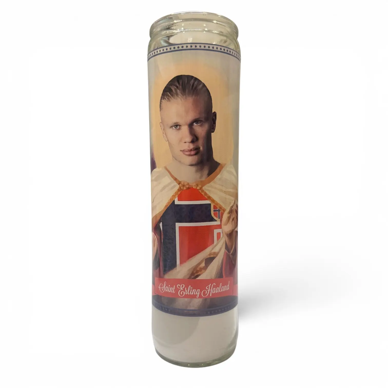 Erling Haaland Devotional Prayer Candle