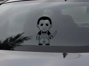Chibi Michael Myers Vinyl Decal, Horror Movie Car Sticker
