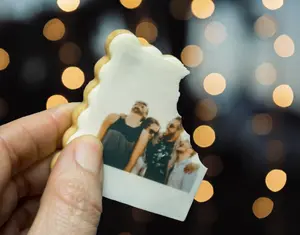 Edible Photo Cookies, Set of 12 Personalized Cookies, Custom Sweet Treats
