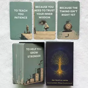Whispers of Why Oracle Cards 56 Guidance Oracle Cards for Clarity Trust and Comfort 12*7cm English Version 14+
