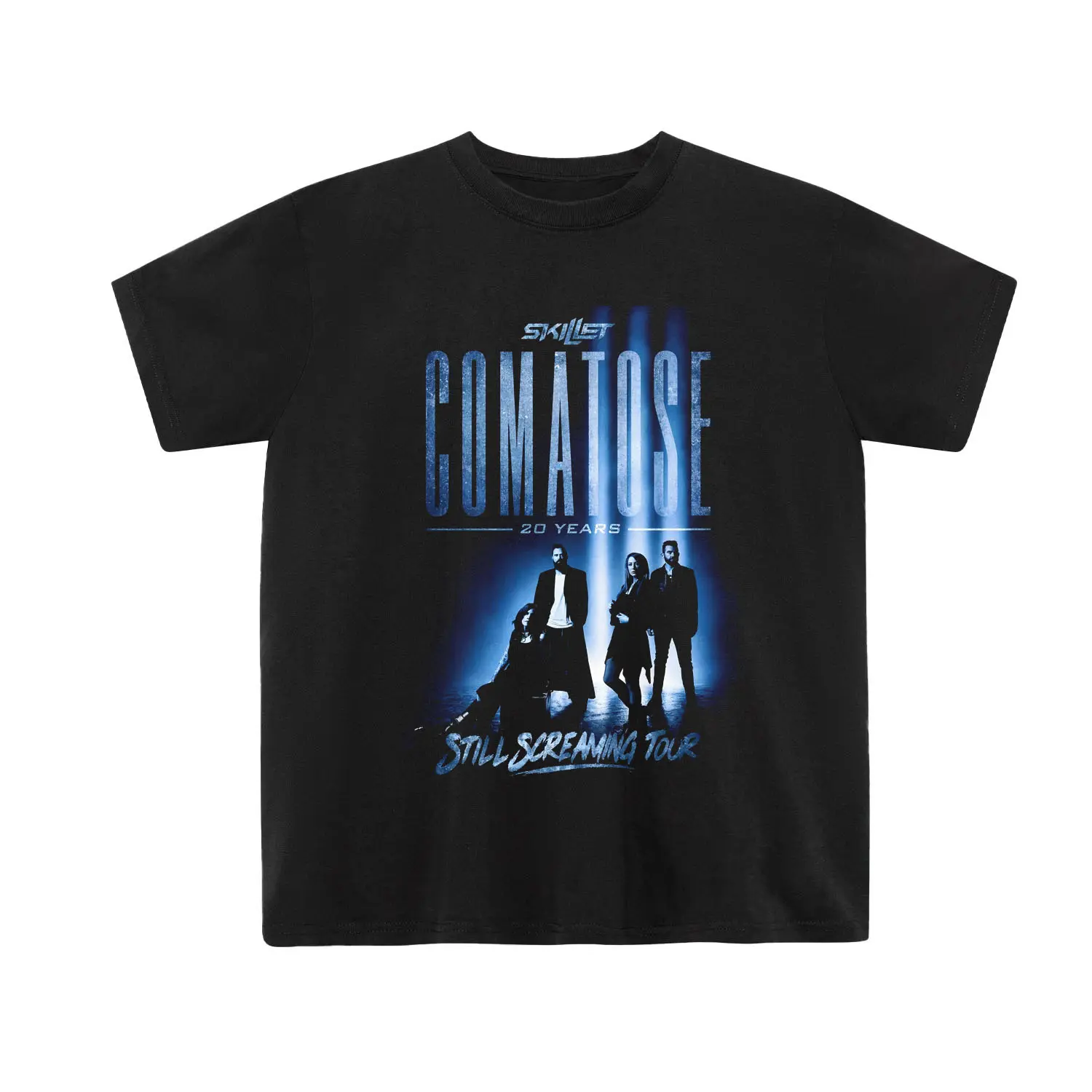 Skillet Comatose 20 Years T-Shirt, Still Screaming Tour Graphic Tee for Christian Rock Music Fans