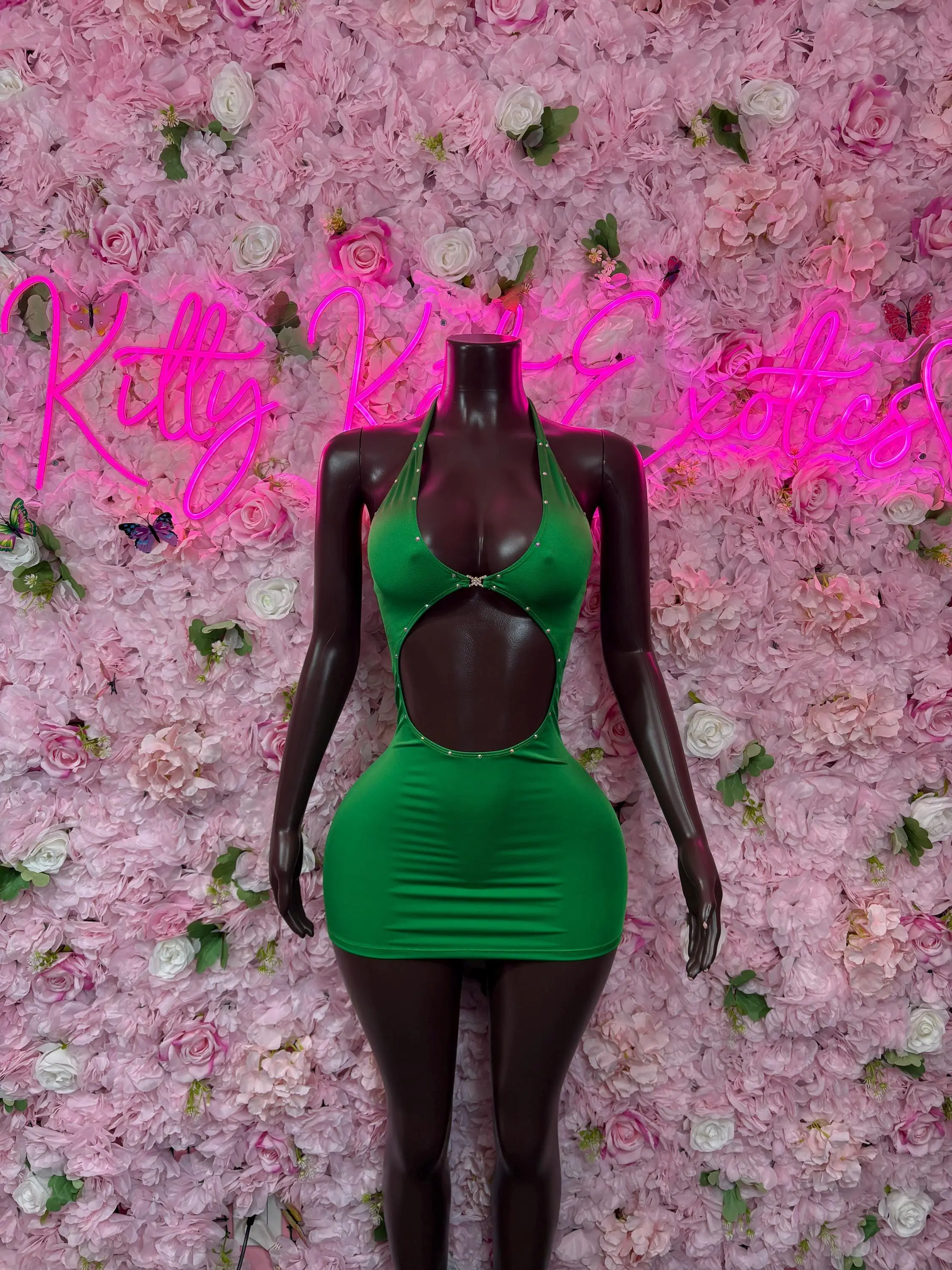 St Patricks Day Green Bottlegirl One Piece, Dress -  Exotic Dancewear, Bartender Sexy for Performers, Events, or Special Occasions