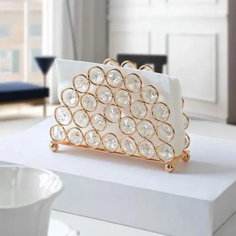 1-piece tissue holder, portable and elegant home decoration, Nordic luxury tissue holder, suitable for kitchen countertops, restaurants, guest rooms, and banquets