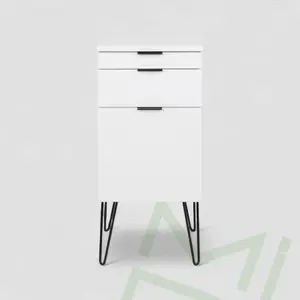 Ellen Modern Styling Station with Hairpin Legs