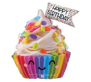 31" PKG CUTE CUPCAKE SHAPE BALLOON