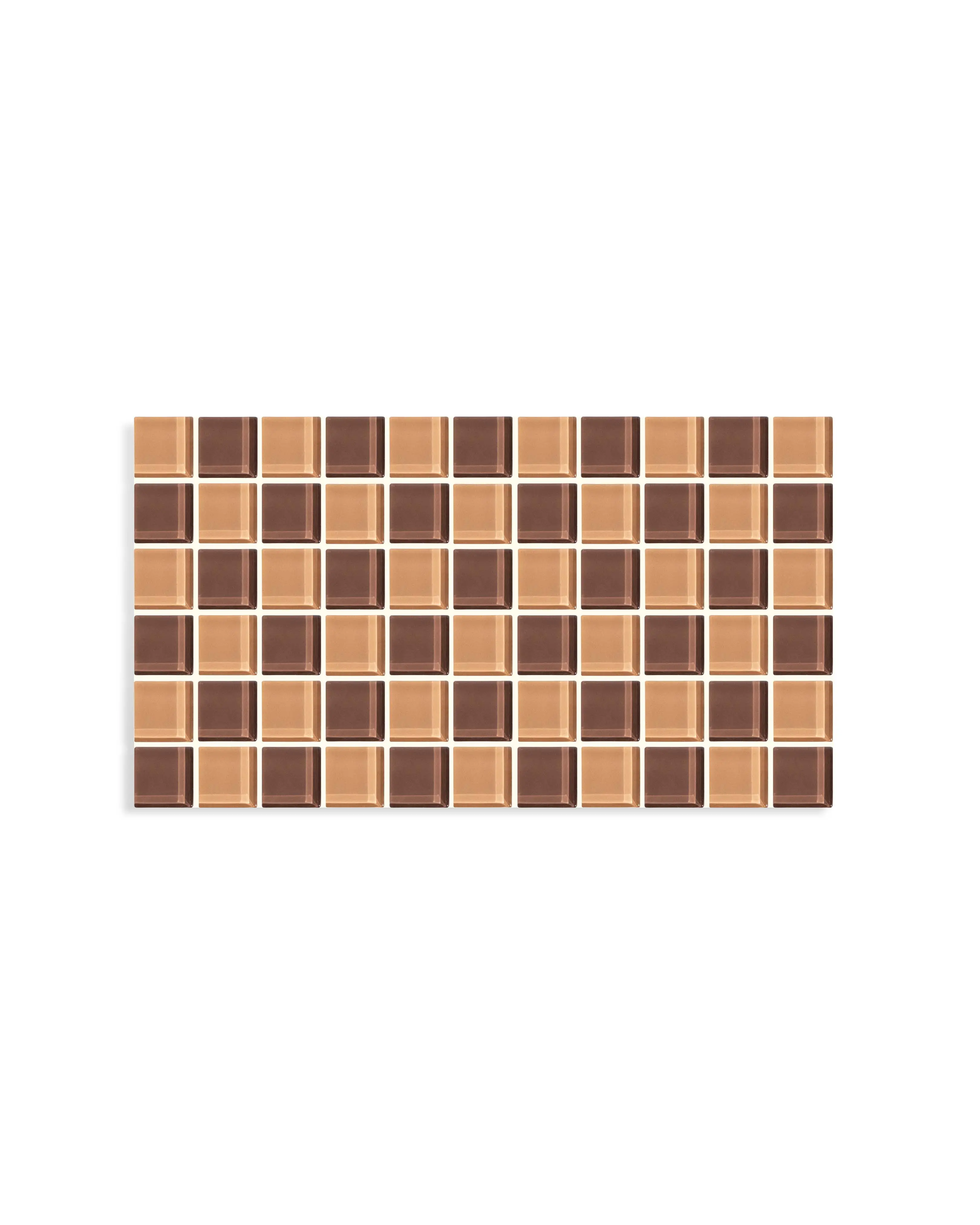 Glass Tile Tray – Vintage Love Checkered | Handmade Trinket Tray
