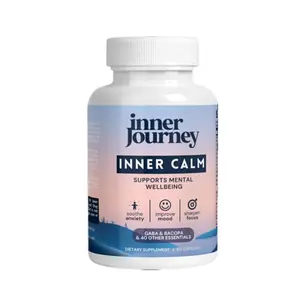 Inner Calm Multivitamin - Brain Supplement for Anxiety Relief, Focus, Energy, Mental Clarity & Boosting Confidence | Advanced Formula with 18+ Essential Nutrients | Made In USA